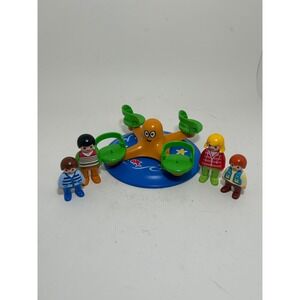 Playmobil 1.2.3 Octopus Merry-Go-Round Carousel with 4 Figures 9120 Toy Set